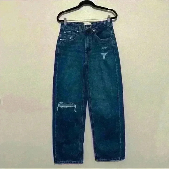 Urban Outfitters BDG tappered baggy jeans distressed  style OB1683753 Size 27 - Picture 10 of 11